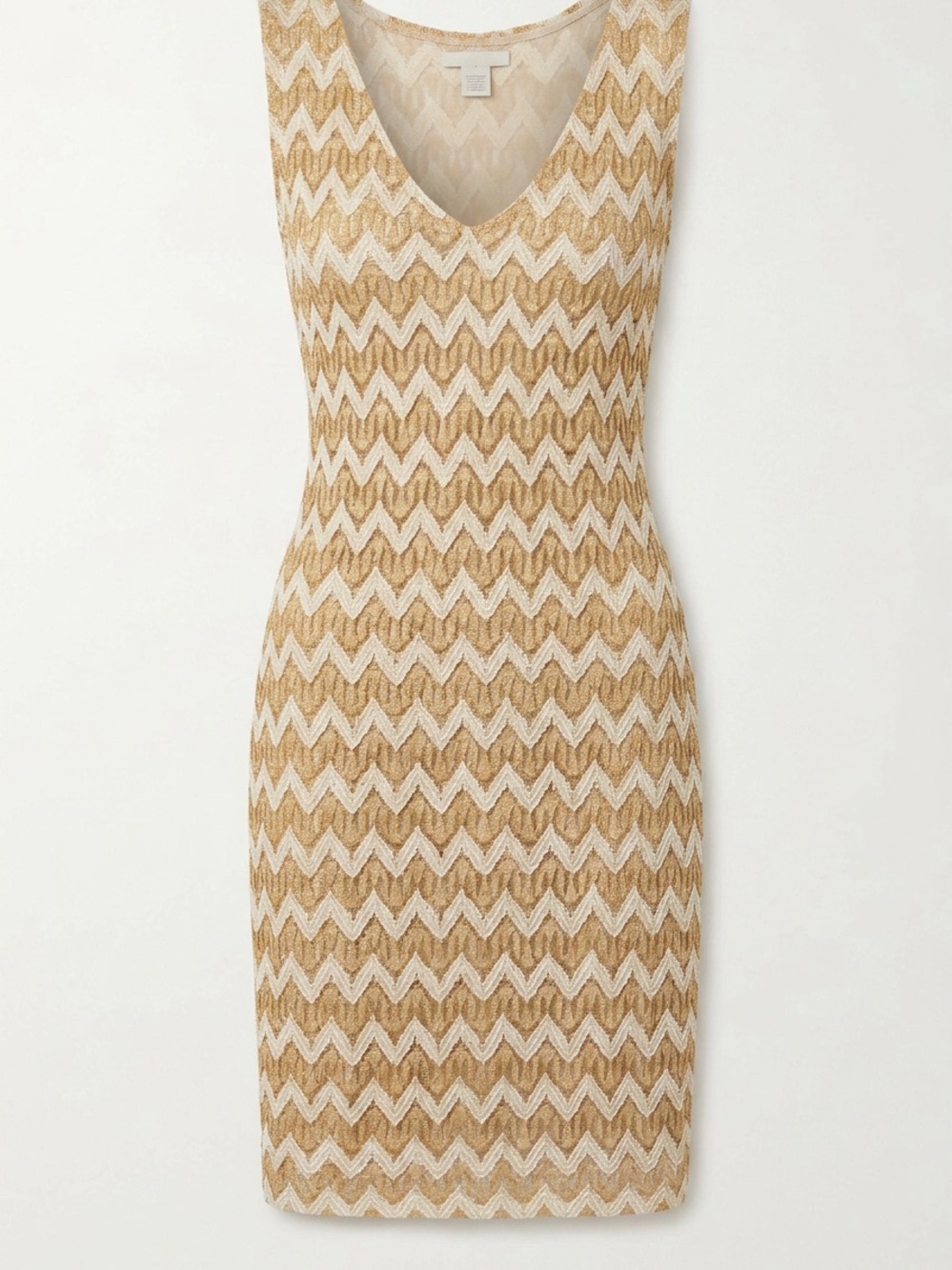 Gold and white mini party dress